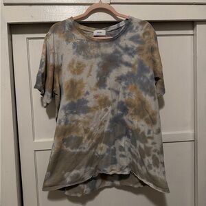 Rhude gray Tie-Dye Short Sleeve Tee